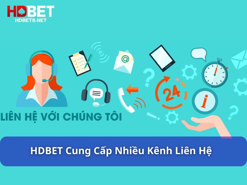 HDBET cung cấp nhiều kênh liên hệ tiện lợi cho người chơi 